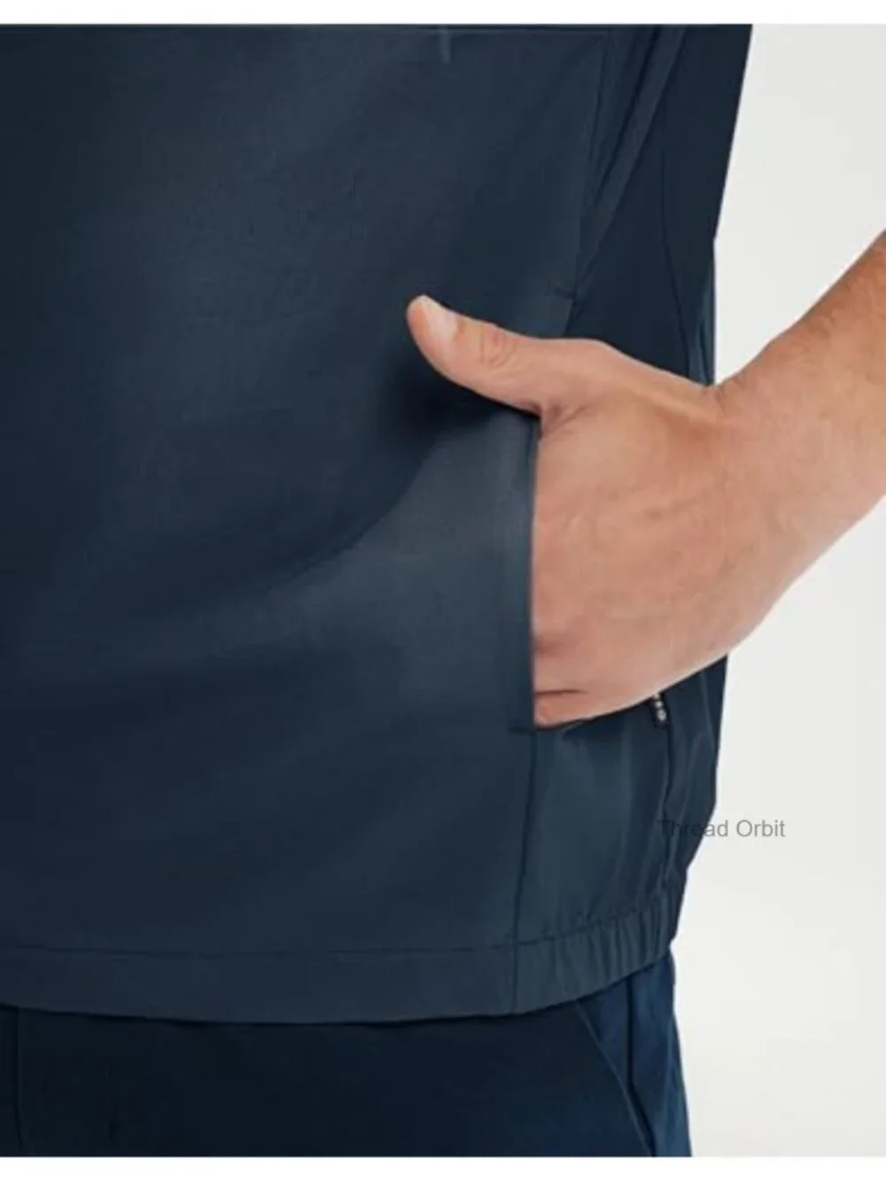 Quarter Zip Pullover Hoodie Men Short Sleeve Golf Lightweight Water Repellent